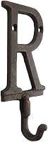Vista 1 de Handcrafted Nautical Decor Gancho de pared rústico de cobre con letra R alfabeto, 6 pulgadas