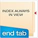 Pendaflex 13160 Laminated Spine End Tab Folder with 2 Fastener, 11 pt Manila, Letter (Box of 50)