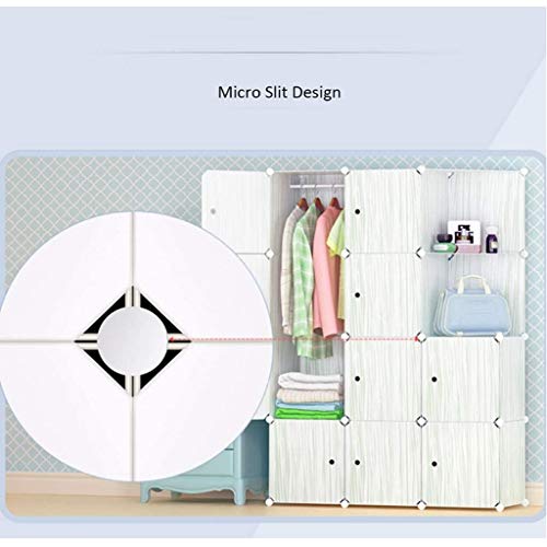 Armario modular portátil organizador cubo y combinación de almacenamiento para colgar ropa 6