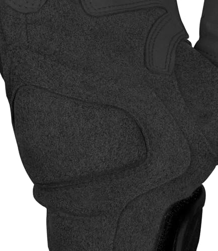 Image of Rynox Urban Pro 2 Gloves - Cuff Length Motorcycle Riding Gloves | Impact Protection | Scaphoid Protection | Abrasion Resistance - All Black, Small