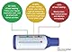 Easy Peak Flow Meter für Erwachsene zur Überwachung der Lungenfunktion | Exspiratorischer Durchflussmesser | Standardsortiment für Erwachsene | farbcodierte Indikatoren