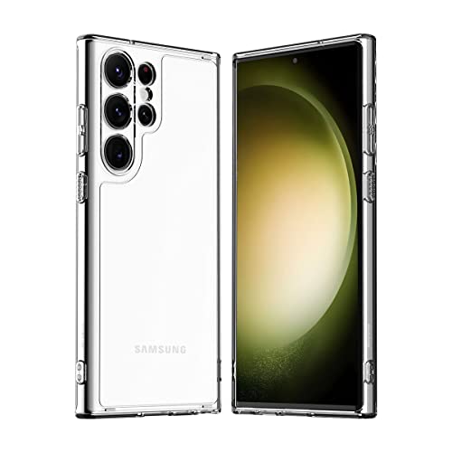 Araree Galaxy S23 Ultra Compatible Case, Soft Clear Cover, Scratch Resistant, Self-Healing, Thin, Lightweight, Dustproof, Shock Absorption, Compatible with Wireless Charging, Strap Hole, Samsung