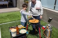 Alises Paella Főzőkészlet 46cm Zománcozott Serpenyővel, Gázégővel és Állvánnyal 6