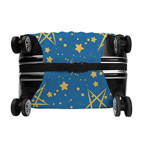 Housse de protection pour valise Ruchen extensible motif étoiles bleu ciel