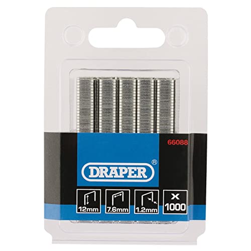 Draper 66088 1000 Staples in Box, 12mm