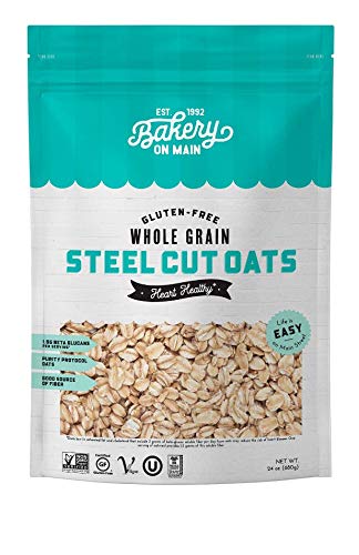 Bakery On Main Steel Cut Oats - Gluten Free, Non-Gmo Project Verified, Purity Protocol, Kosher, Resealable Bag, 24Oz (Pack Of 2) #TOP7