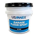USANNEX Garage Floor Epoxy - 100% Epoxy Resins - Heavy Duty Floor Coating, Floor Sealer - Ideal for Garage Floor (Dark Gray)
