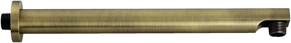 Kingston Brass K8113E3 13-Inch Rain Drop Shower Arm with Round Flange in Antique Brass