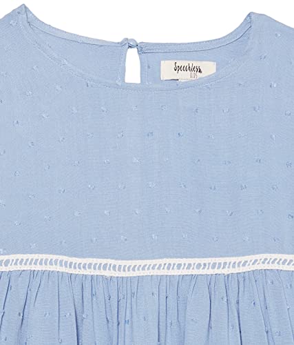 Speechless Girls' Flutter Sleeve Swiss Dot Peplum Top2