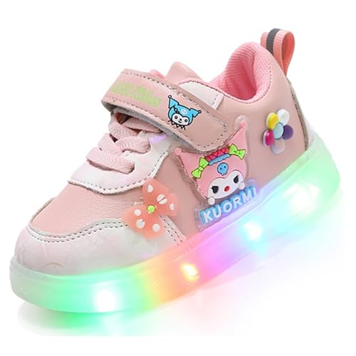 LCVibecx Mädchen LED Leuchtschuhe mit Cartoon Design -...