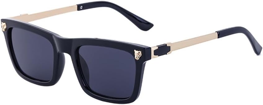Men's Sunglasses Retro Leopard Head Metal Eyeglass Frame Outdoor Driving Glasses