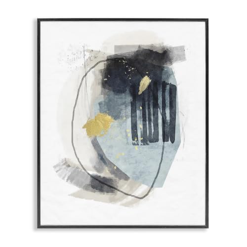Layered Abstract Circle Shapes, 11 x 14 Inch Framed Giclée Print