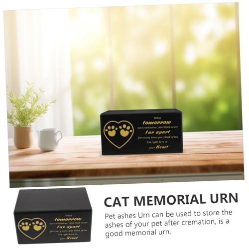 Urne funéraire en bois cendres animaux chien chat : urne commémorative bois