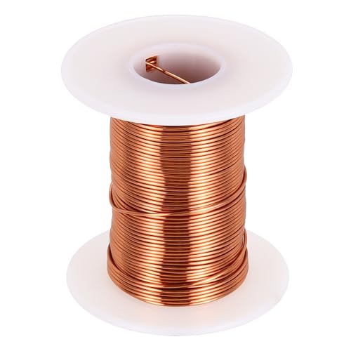sourcing map 20 AWG Magnet Wire, 20 Gauge / 0.8mm Enameled Copper Wire, 4 oz Magnetic Coil Wire for Transformer, Motor, Electric, 155C(311F)