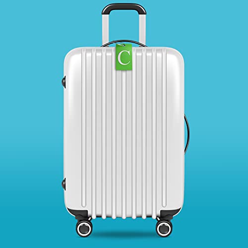 Luggage Tag Initial – Fully Bendable Tag w/Stainless Steel Loop (Letter C)