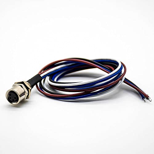 Elecbee Conector M8 de 4 Pines Hembra Impermeable miniatura 5