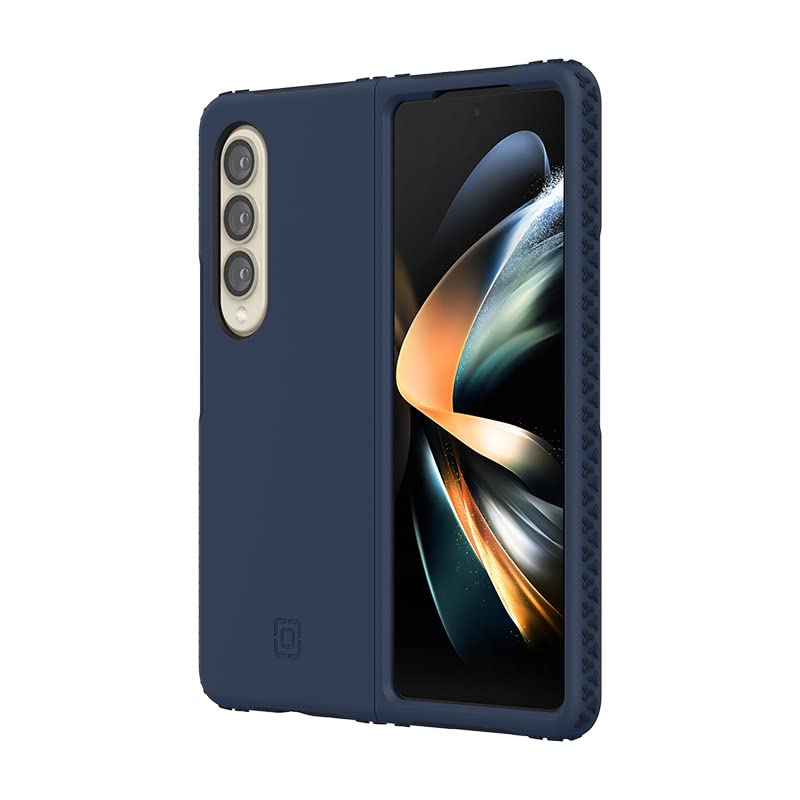Coque Galaxy Z Fold4 Incipio antidérapante bleu pour sécuriser l'écran