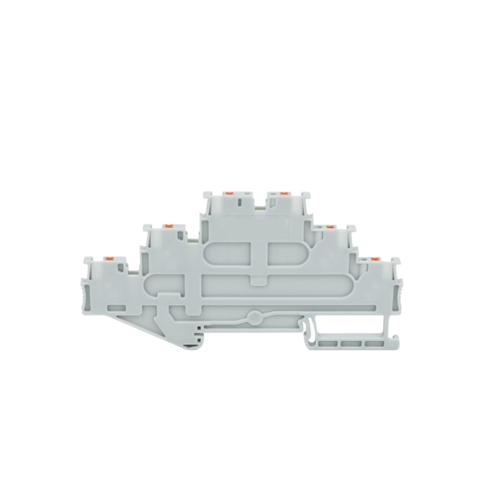 5 pezzi PT1.5/S-3L Terminale a innesto a tre livelli for connettori for cavi a 3 strati da 1,5 mm2 Morsettiera elettrica for guida DIN PT 1.5-3L(PT1.5-3L-gray)
