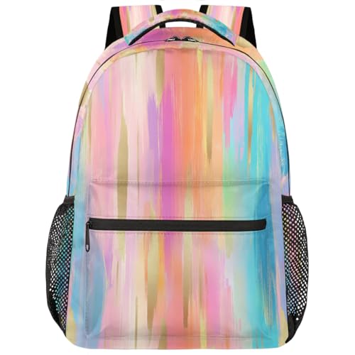 Mochila para laptop de 15.6 pulgadas con diseño de mármol abstracto unisex