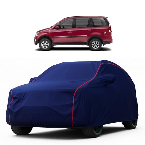 Image of Heavy-Duty Car Cover for Compatible with Mahindra Xylo (2009 to 2025 All Models) Deluxe Car Protection Cover - Waterproof & UV-Resistant All-Season Exterior Protection