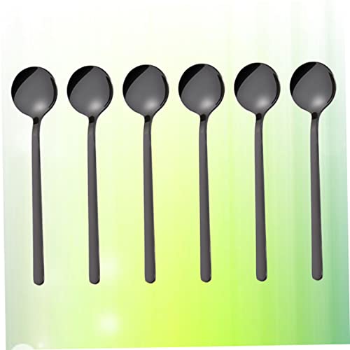 Miniatura 3 de Garneck 12piezas Cucharas De Café Inoxidable Cucharitas Negras Para Café Y Postres Utensilios De Cocina Para Y