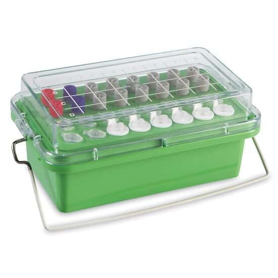 Cole-Parmer Mini-Cooler, 0°C, 0.5-2mL, 32-Place, Green