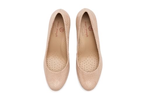 Image of Marc Joseph New York Women's Midtown Pumps Blush Snake, 10 Medium