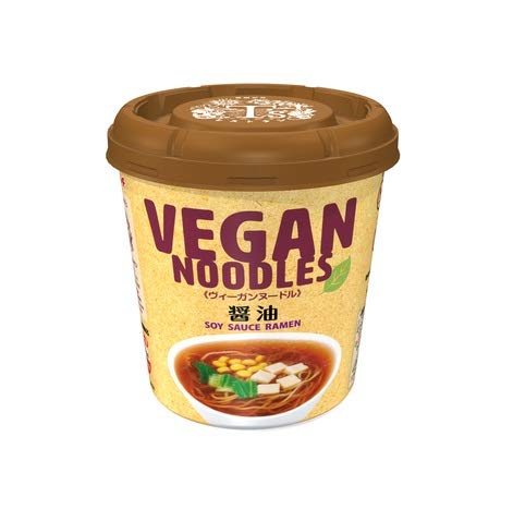 Yamadai New Touch Vegan Noodles Ramen No Msg Instant Cup Noodle Soup With Veggie And Hakoco Original Fork (Soy Sauce Flavor Noodles, Pack Of 12) #TOP1