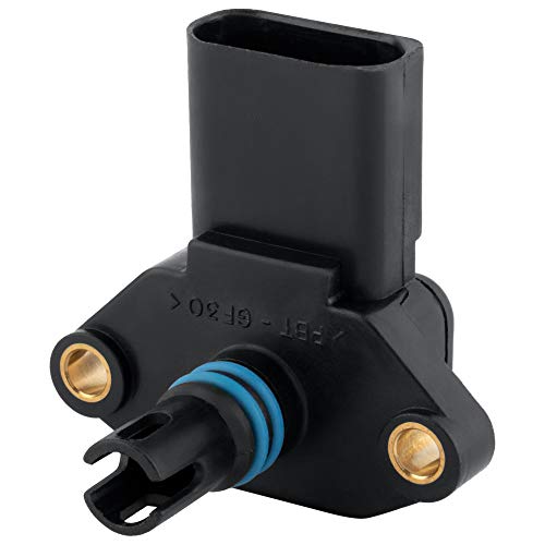Boxi Manifold Absolute Pressure Map Sensor Compatible With 2003-2017 Audi A3 S3 A4 A5 S5 A6 A7 A8 S8 Q5 / 2007-2009 Vw Crossfox / 1998-2007 Pointer/Replace 0279980411 03C906051 03C906051F 036906051G #TOP2