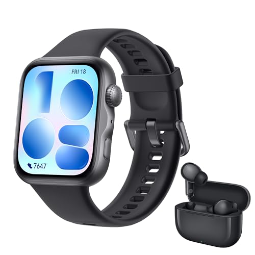 HUAWEI Watch FIT 5 Montre connectée avec écouteurs FreeBuds SE 4 Noir et GPS intégré