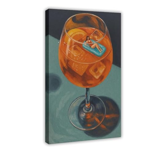 Toile Aperitivo pour salon et chambre déco murale 61 x 91.4
