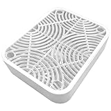 Machify 2 in Cat Litter Box Step, 11.8 X 9.8 in Ramp with Filter, for Clean Paws, No Scatter, White