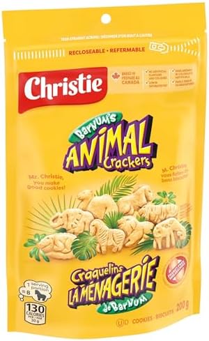 Christie Barnums, Animal Crackers, Cookies, Made in a Peanut-Free Facility, School Snacks, 200 g, Baked in Canada — view 9