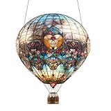 globos aerostaticos mexico precios Paleta de Colores en Capas: Esta decoración de globo aerostático presenta diseños florales pintados a mano que crean una paleta de colores en capas, imitando el efecto de vidrio vintage. Bajo la luz solar, proyecta un brillo translúcido, ideal para añadir un toque romántico y artístico a rincones acogedores, eventos festivos o exposiciones creativas, ofreciendo un atractivo visual único sin precedentes.
