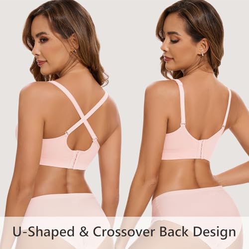 HBselect Nursing Bras for Breastfeeding Women Maternity Bras Seamless Wireless Pregnancy Sleep Bra with Bra Extenders4