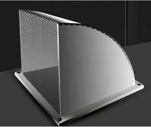 Grille d'aération carrée 25cm acier inoxydable ventilation combles toit - 6