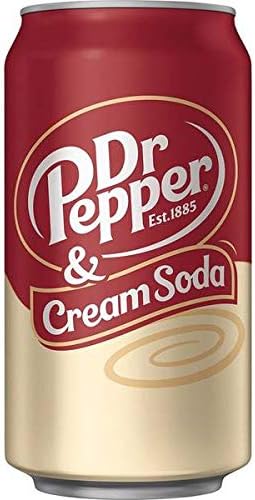 Evaxo Dr Pepper & Cream Soda 12oz Can, 24 Per Case (2/12 Packs)