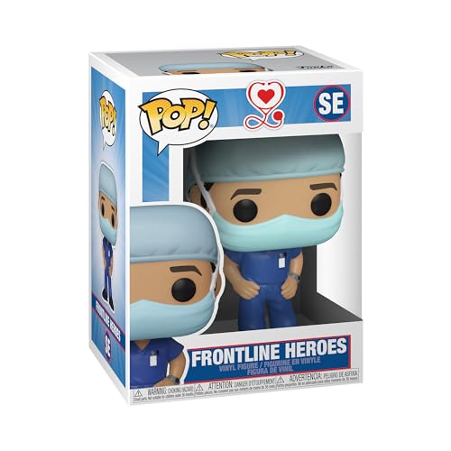 Funko 54046 POP Heroes: Front Line Worker-Male #1 kolekcjonerska zabawka, wielokolorowa