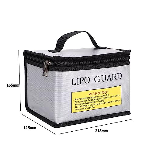 Neekare Lipo Bag, Portable Fireproof Explosionproof Lipo Battery Safe Charging Safety Bag For Lipo Battery Storage And Charging(210 * 150 * 150Mm) #TOP5