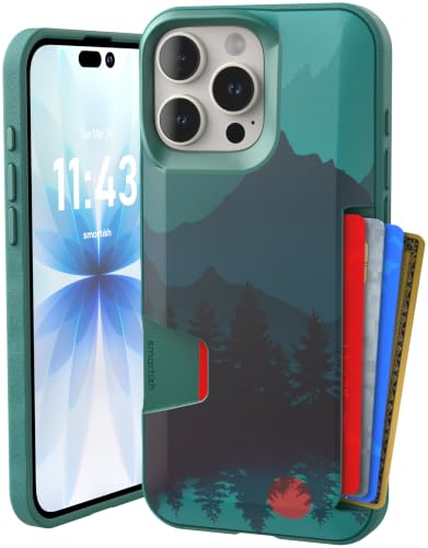 Smartish iPhone 16 Pro Max Wallet Case, Wallet Slayer Vol 1, Mountains