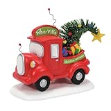 Department 56 Dr. Seuss Grinch Village Accessories Who-Ville Christmas Deliveries Truck Figurine, 4 Inch, Multicolor