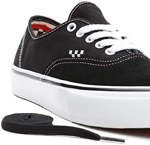 Vans Men's Skate Authentic Shoes, Black/White, Size 9 | Image 6