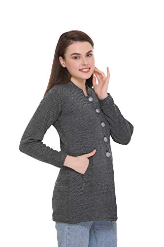 Image of ASDF Women Winter wear Woolen Sweater Cardigan Coats with Side Pockets