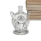 Tiger Head - Decantador de whisky, botella de licores, recipiente para bebidas alcohólicas, recipiente para el hogar, bar, fiesta, regalo para whisky, brandy, vodka, coñac, significativo, presente