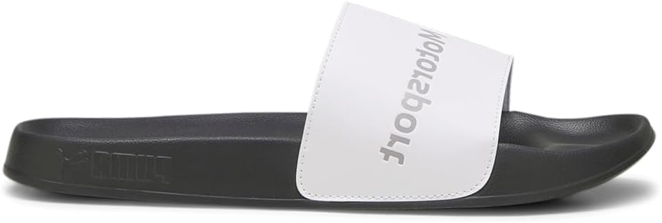 PUMA Mens BMW Mms Logo Leadcat 2.0 Slide Sandal, White, 14