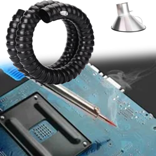 Customizable 360° Rotatable Duct Collector Arm with Hood - Industrial Solder Fume Extractor, Adjustable Bamboo Pipe for Optimal Airflow & Dust Control Solutions