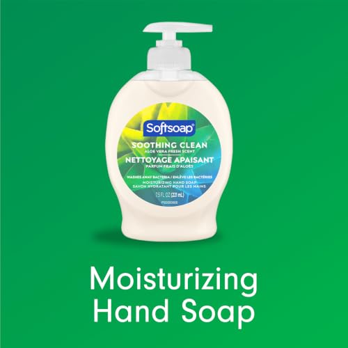 Image of Softsoap Moisturizing Liquid Hand Soap, Soothing Clean Aloe Vera - 7.5 Fl Oz (Pack of 6)