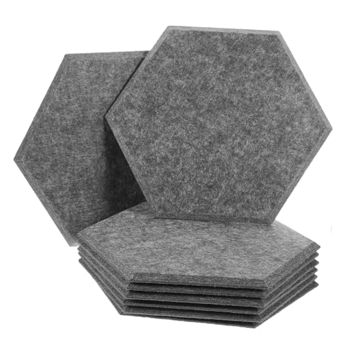 Levemolo 8 piezas Paneles Absorbentes de Sonido para Tratamiento Acústico Paneles de Fieltro Profundo Aislamiento Acústico Fácil Instalación para Estudios en Casa y Salas de Juegos miniatura 1
