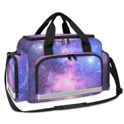 GzLeyigou First Aid Bags Empty, Colorful Sky Emergency Bag First Aid Kit Multiple Compartment Kit Carrier On Call Trauma Bag For Paramedics Emergency Medical Supplies Kit