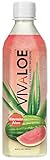 Vivaloe Watermelon Flavor Aloe Beverage All Natural Aloe Juice, 16.9 fl. oz./500 mL, 12 Count